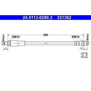 Bromsslang ATE 24.5113-0290.3