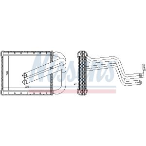 Scambiatore di calore, riscaldamento interno NISSENS 77536