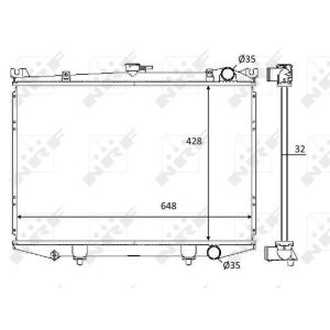 Radiateur, refroidissement du moteur NRF 59114