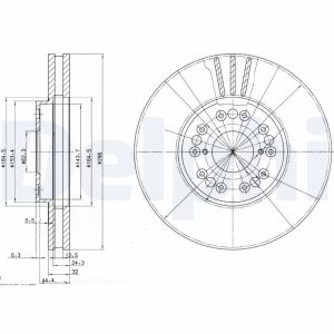 Bremsscheibe DELPHI BG2829