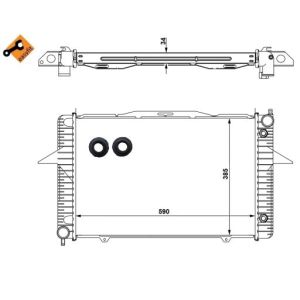 Kühler, Motorkühlung NRF 58343