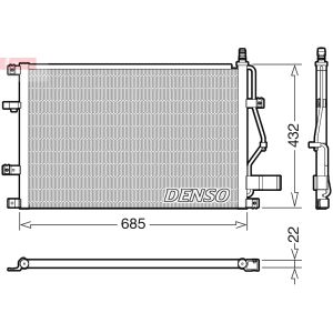 Condensator, airconditioning DENSO DCN33013