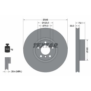 Disco de freno TEXTAR 92320505