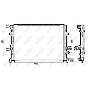 Radiateur, refroidissement du moteur NRF 53139