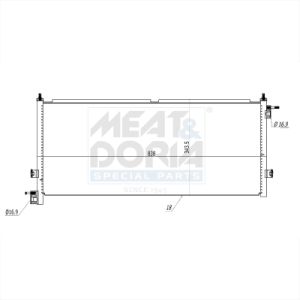 Condenseur (climatisation) MEAT & DORIA 991125