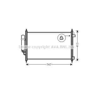 Condensator, airconditioning AVA COOLING HD5233D AVA