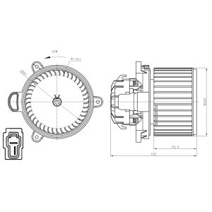 Sisäilman puhallin NRF 34279