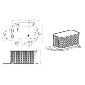 Refroidisseur d'huile, huile moteur NRF 31848