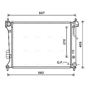 Arrefecedor do motor AVA COOLING HY2428