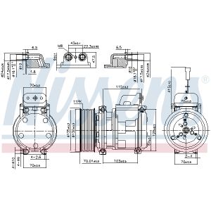 Klimakompressor NISSENS NIS 890331