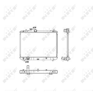 Radiator, motorkoeling EASY FIT NRF 53582