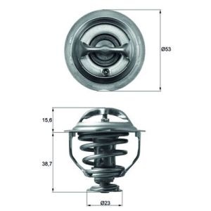 Thermostat (liquide de refroidissement) BEHR MAHLE TX 117 95D