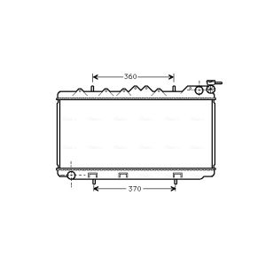 Motorradiateur  AVA COOLING DN2102