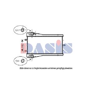 Motorradiateur  AKS DASIS 172005N