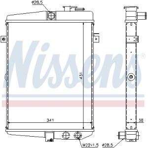 Radiator, motorkoeling NISSENS 65081