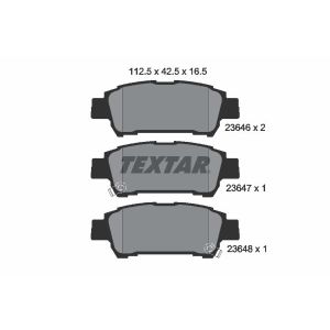 Set di pastiglie freno TEXTAR 2364601, posteriore