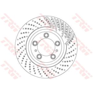 Bremsscheibe TRW DF6721S vorne, belüftet, perforiert, hochkarbonisiert, 1 Stück