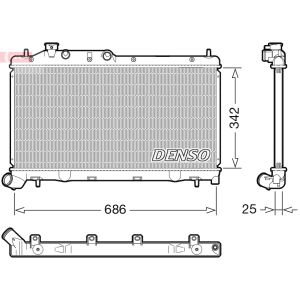 Arrefecedor do motor DENSO DRM36026