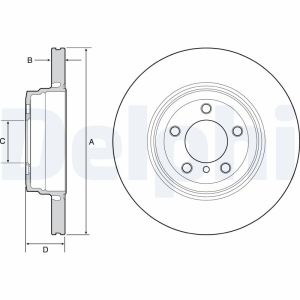 Bremsscheibe DELPHI BG9120C