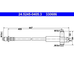 Flexible de frein ATE 24.5245-0405.3