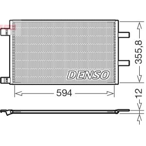 Condenseur, climatisation DENSO DCN23043