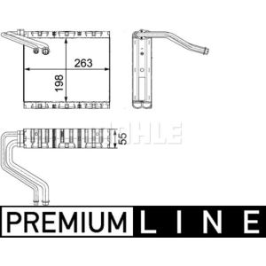 Evaporador, aire acondicionado BEHR MAHLE AE 85 000P