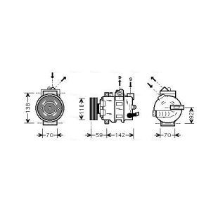 Compressor, ar condicionado AVA COOLING AIAK349