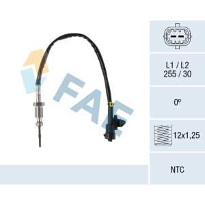 Sensor de temperatura dos gases de escape FAE 68643