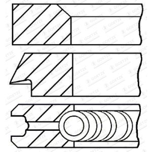 Set di anelli per pistoni GOETZE 08-132907-00