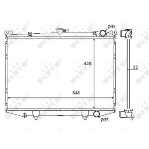 Radiator, motorkoeling NRF 59114