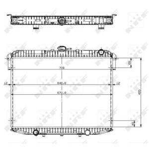 Radiator, motorkoeling EASY FIT NRF 509533