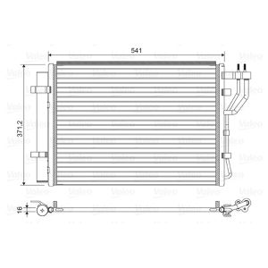 Condensador, aire acondicionado VALEO 822582