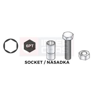 Tomada hexagonal de 1/4". TOPTUL BBEA0812