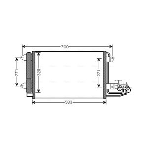 Kondensator, Klimaanlage AVA COOLING VN5209D