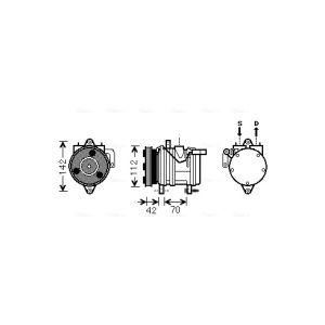 Compresor, aire acondicionado AVA COOLING KAK168