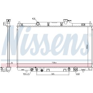 Arrefecedor do motor NISSENS 68606