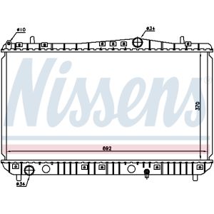 Kühler, Motorkühlung NISSENS 61664