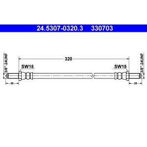 Jarruletku ATE 24.5307-0320.3