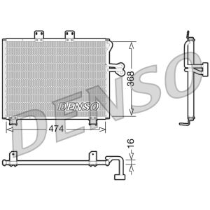Condensator, airconditioning DENSO DCN06013
