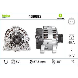 Alternador (14V, 200A)  VALEO 439692