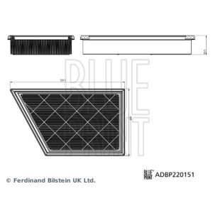 Luchtfilter BLUE PRINT ADBP220151