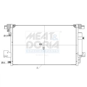 Condenseur (climatisation) MEAT & DORIA 991121