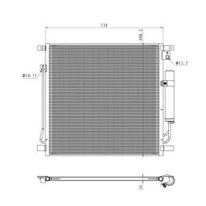 Condensador, ar condicionado EASY FIT NRF 350502