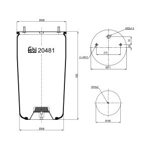 Federbalg, Luftfederung FEBI BILSTEIN 20481