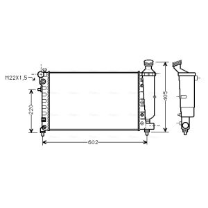 Arrefecedor do motor AVA COOLING PEA2216