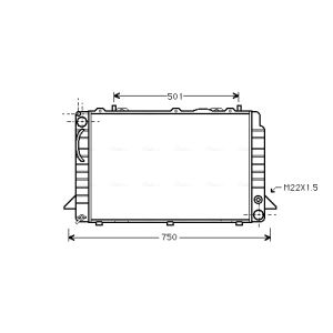 Arrefecedor do motor AVA COOLING AI2085
