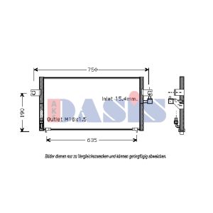 Condenseur (climatisation) AKS DASIS 072010N