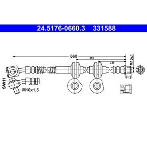 Bromsslang ATE 24.5176-0660.3