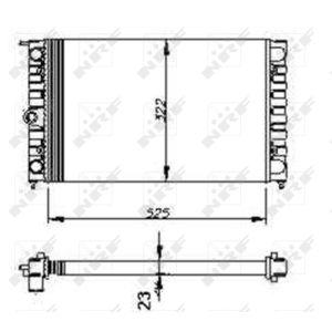 Radiateur, refroidissement moteur NRF 54694