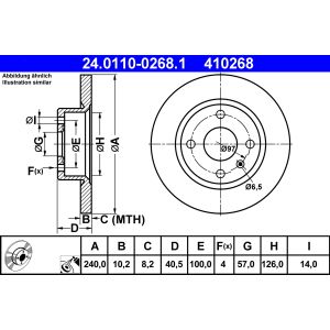 Bremsscheibe ATE 24.0110-0268.1